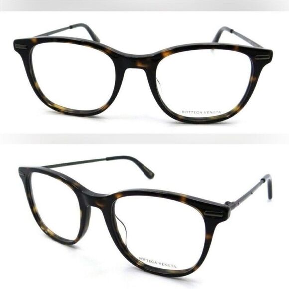 Bottega Veneta NWT Eyeglass Frames Dark Havana - Picture 1 of 9